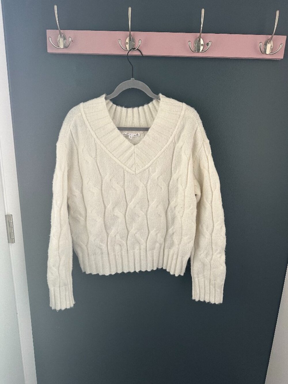 Heart n Crush Ivory Sweater - Size L